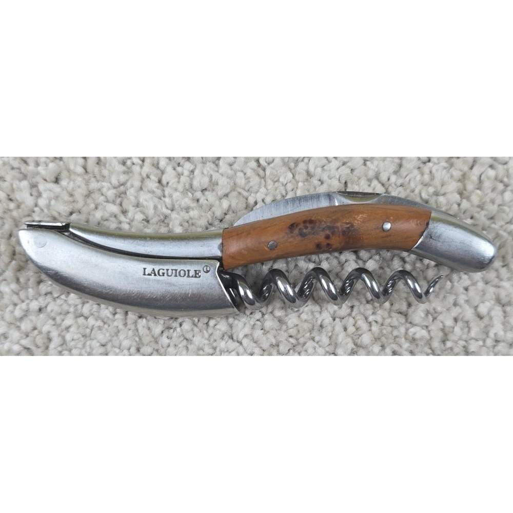 Laguiole Wood Handle Waiters Corkscrew Wine Bottle Opener Sommelier Tool